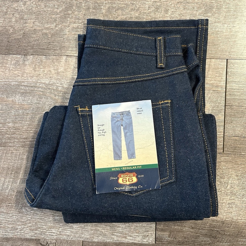Route 66 Original Clothing Co. Men's Regular Fit Straight Jeans Dark Wash 30x30